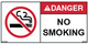 No Smoking Safety Labels