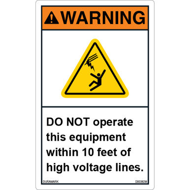 USA WARNING看板 WARNING DO NOT USE - American Sign Company