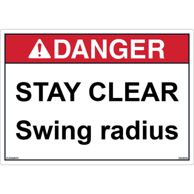 VSafety - Cartello in plastica rigida con scritta Danger Mind Your Head, 300 mm x 100 mm, 1 mm