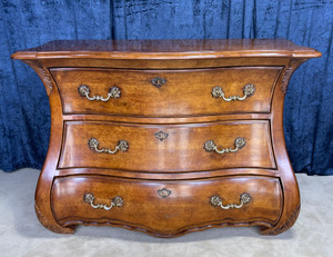 1990s French Style 3 Drawer Commode Bombay Chest by Century Furniture Company