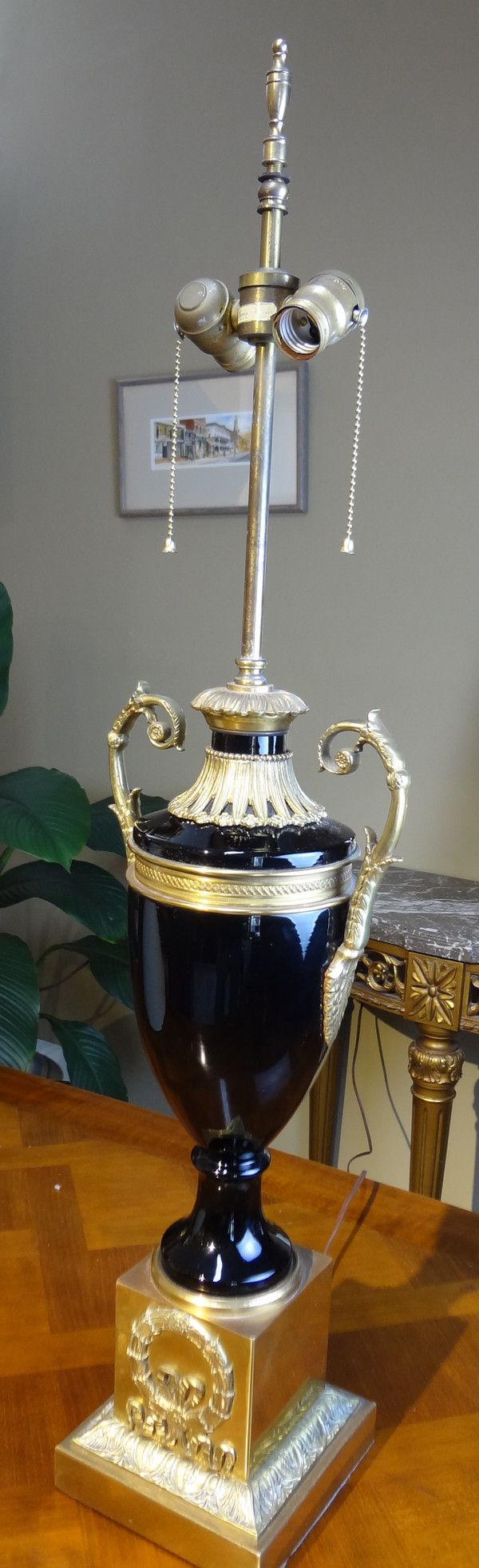 French Empire Style Lamp by Warren Kessler