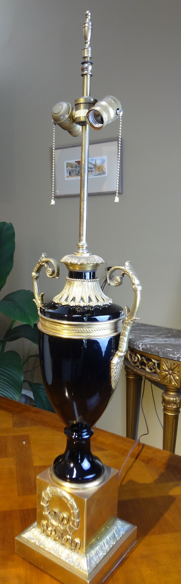 French Empire Style Lamp by Warren Kessler
