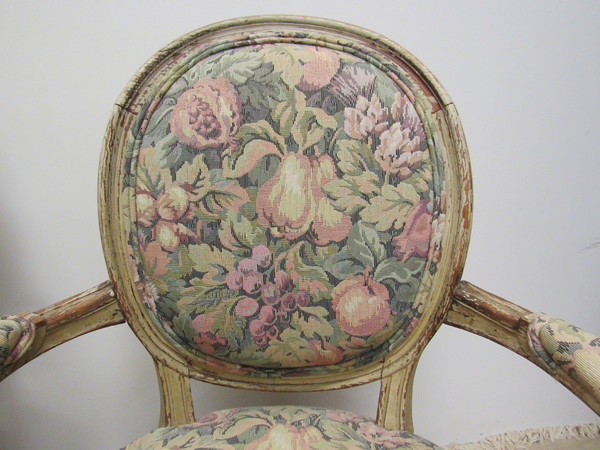 Antique French Slipper Chairs- a Pair