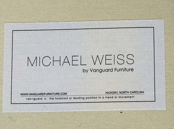 White Velvet Sofa Michael Weiss by Vanguard Furniture