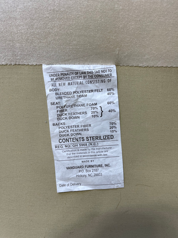 White Velvet Sofa Michael Weiss by Vanguard Furniture