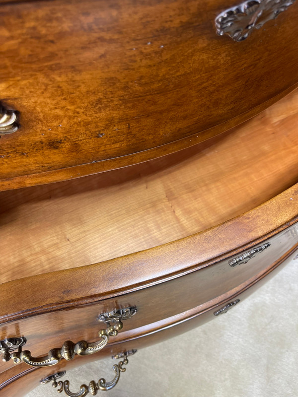 1990s French Style 3 Drawer Commode Bombay Chest by Century Furniture Company