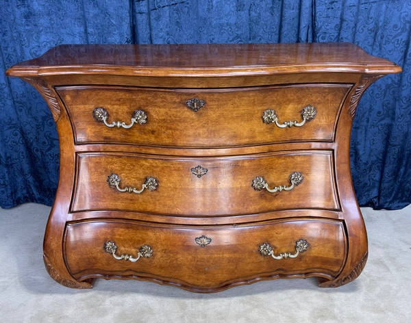 1990s French Style 3 Drawer Commode Bombay Chest by Century Furniture Company