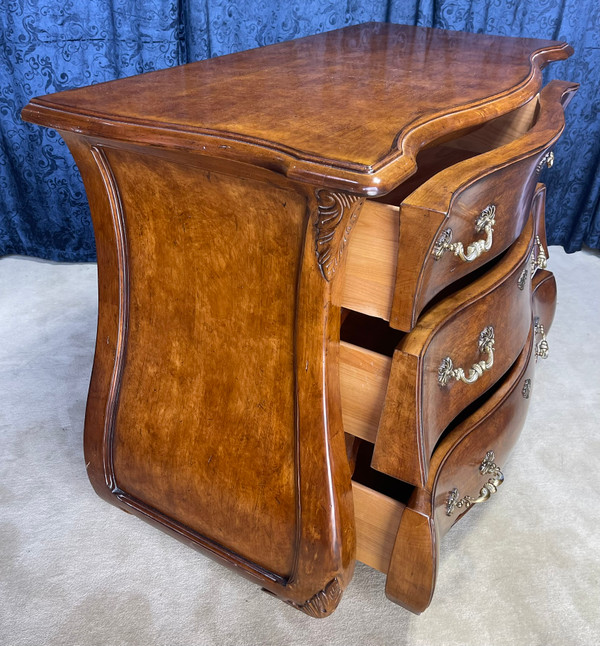 1990s French Style 3 Drawer Commode Bombay Chest by Century Furniture Company
