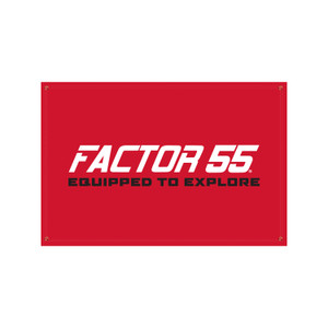 Factor 55 4' x 6' Vinyl Banner (13oz.) Factor 55 4' x 6' Vinyl Banner (13oz.)