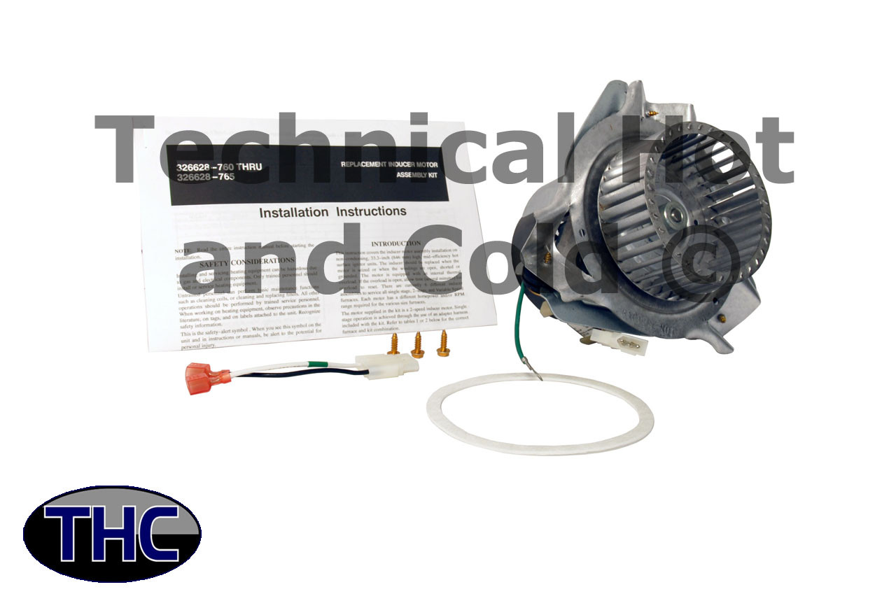 Carrier 326628-761 Draft Inducer Motor Assembly - Technical Hot