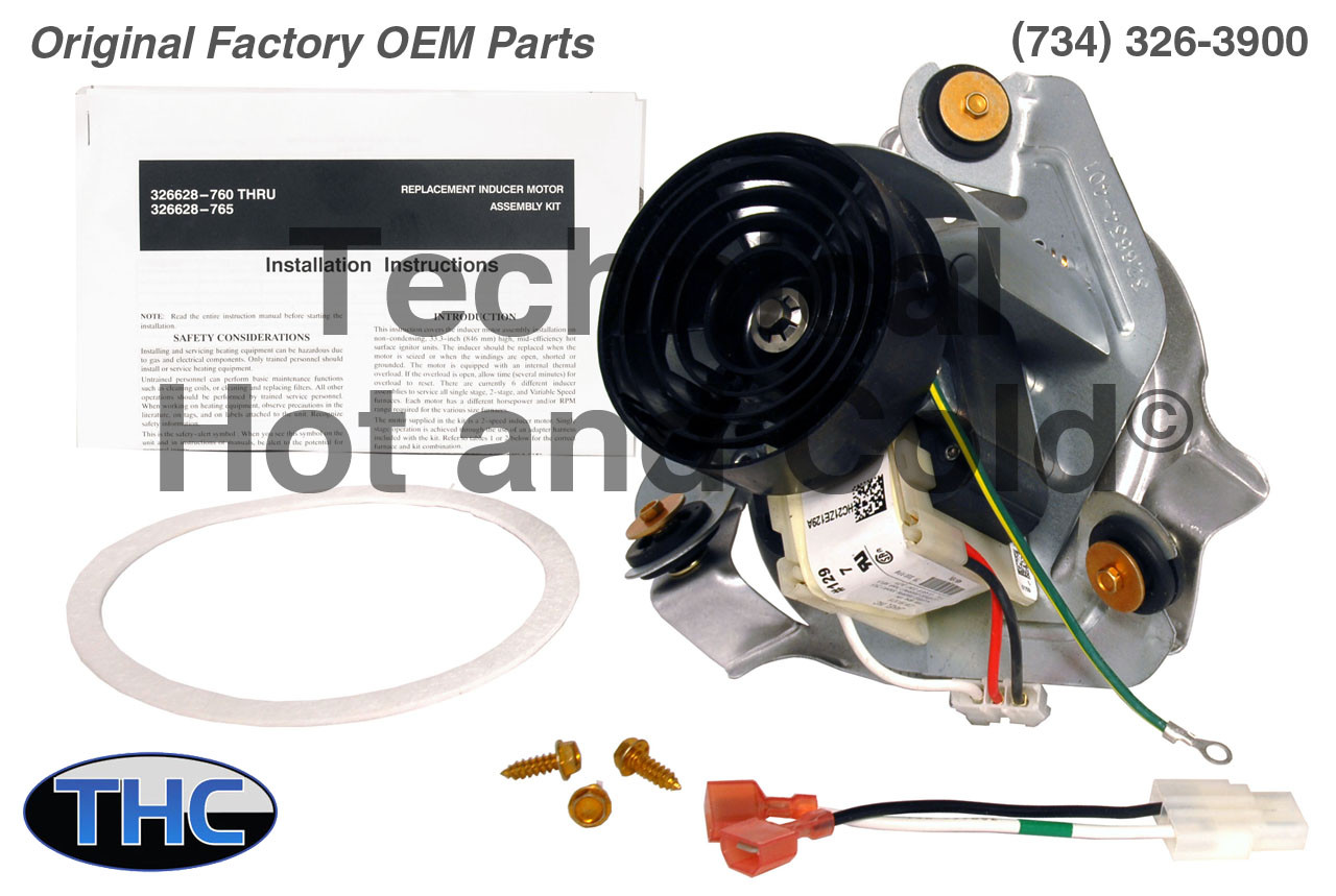 Carrier 326628-765 Draft Inducer Motor Assembly - Technical Hot