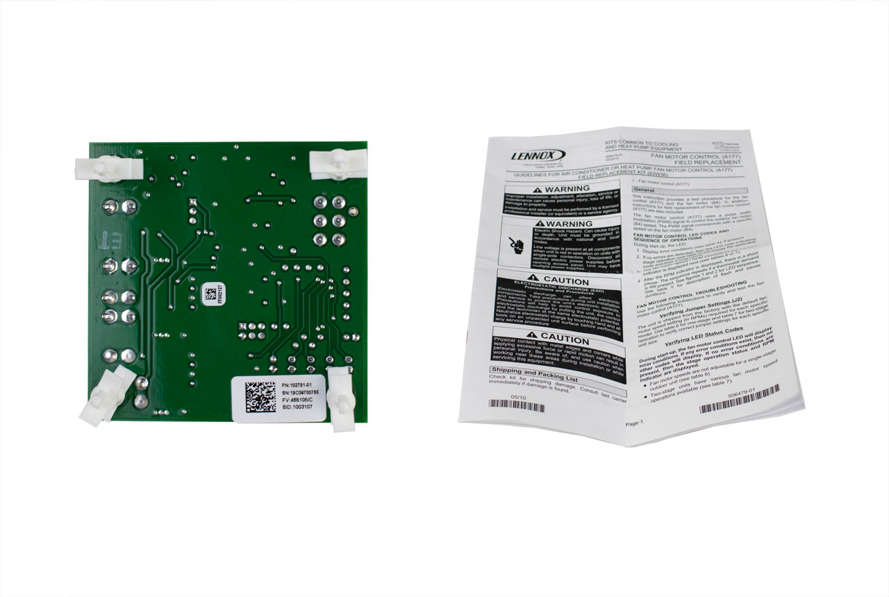 Lennox 63W36 Fan Motor Control Board - Technical Hot & Cold Parts