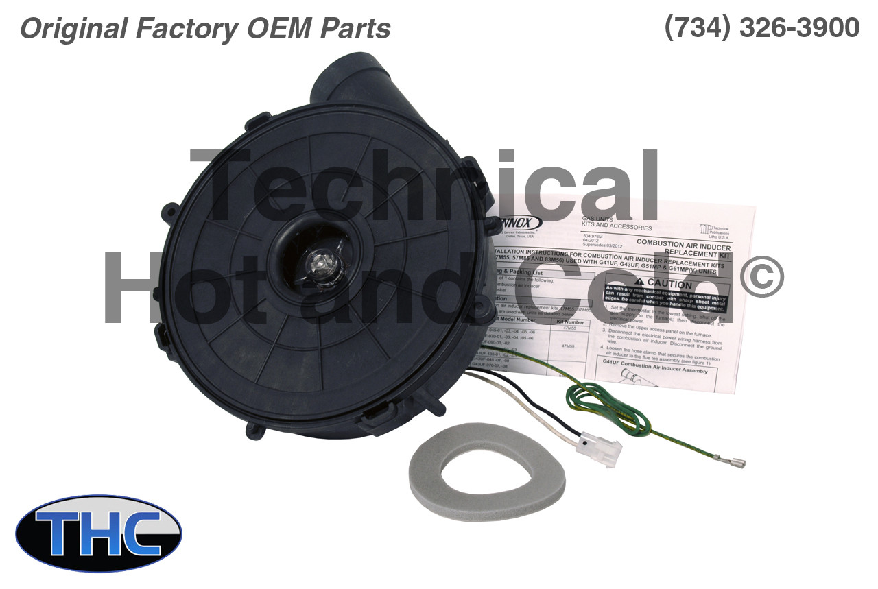 Lennox 83M56 Draft Inducer Motor Assembly - Technical Hot & Cold Parts