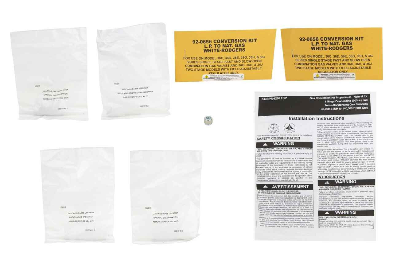 Carrier KGBPN42011SP Conversion Kit Propane to Natural Gas