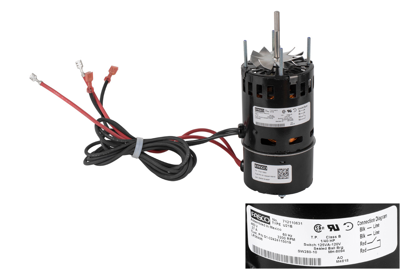 York Coleman S1-02424115019 Draft Inducer Motor - Technical Hot