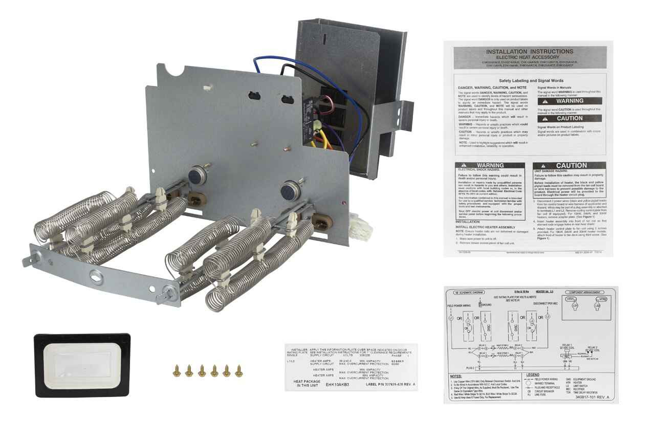 ICP EHK10AKB 10KW Heating Element Assembly w/ Breaker