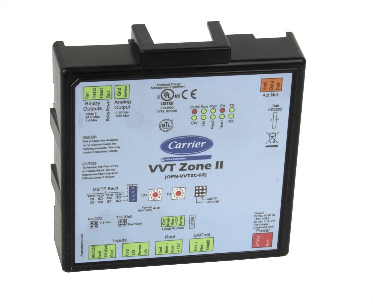 Carrier OPN-VVTZC-02 i-Vu VVT Zone Controller