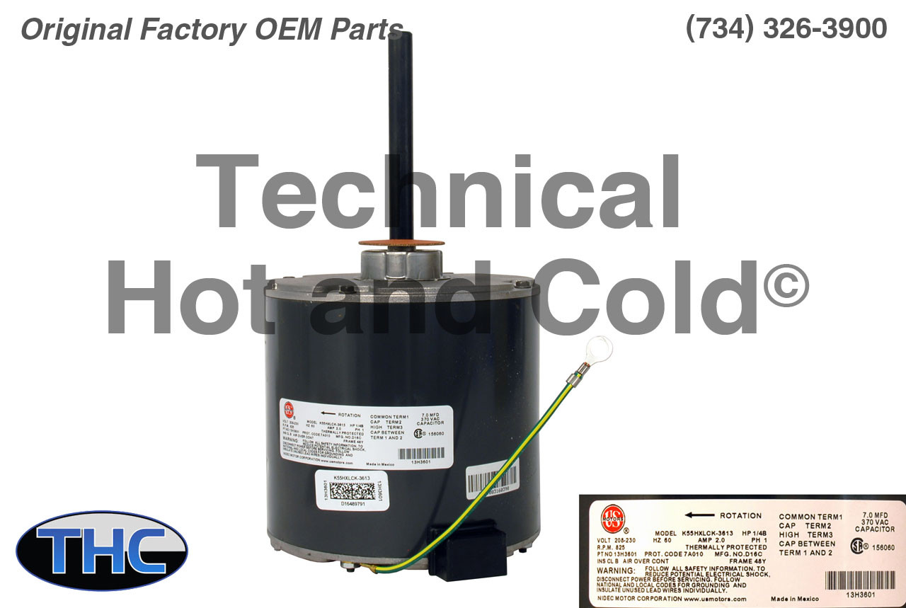 Lennox 13H36 Fan Motor - Technical Hot & Cold Parts