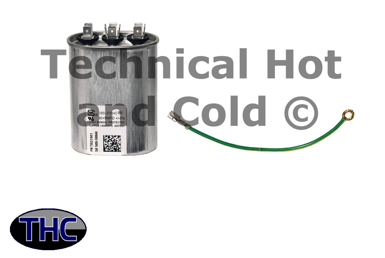 Lennox 53H23 Dual Run Capacitor Kit - Technical Hot & Cold Parts