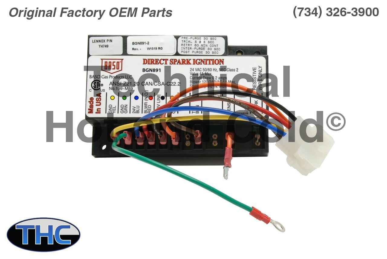 Lennox Y4749 Pulse Furnace Ignition Control Board