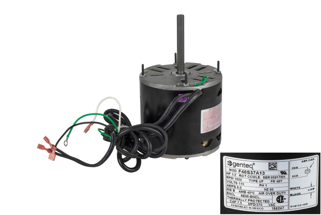 Reznor 196247 Fan Motor - Technical Hot & Cold Parts