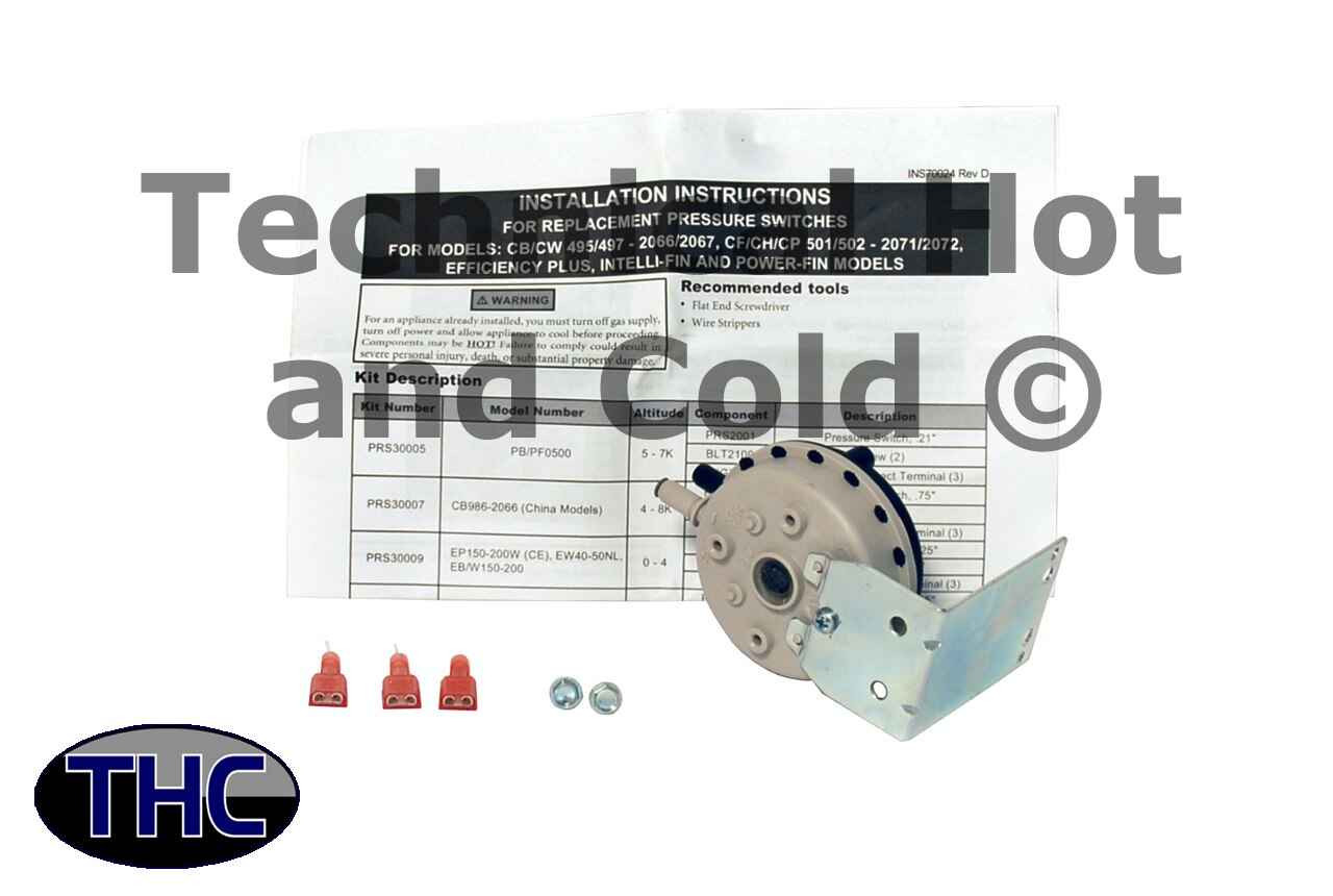 Lochinvar 100166230 Pressure Switch