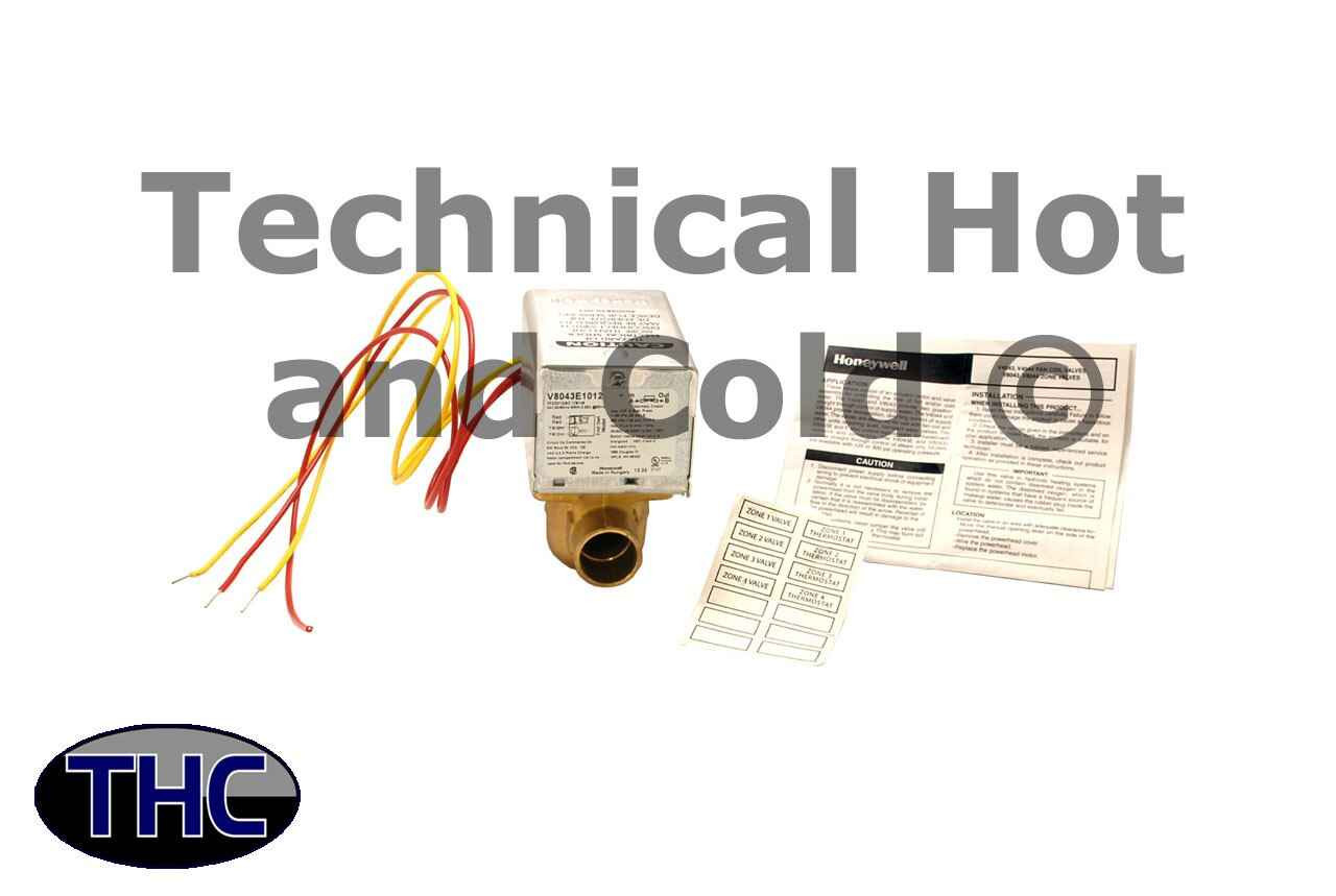Honeywell V8043E1012 Motorized Zone Valve Technical Hot  Cold