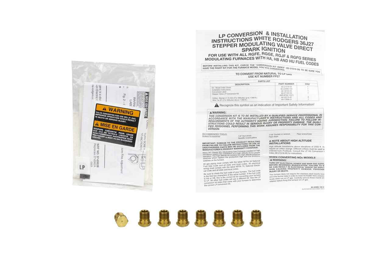 Rheem Ruud FP27 Conversion Kit Natural Gas To Propane, 03/26/2024