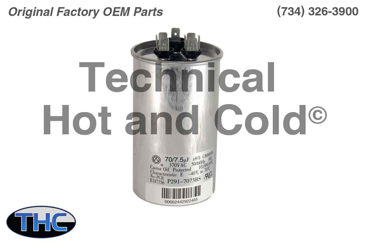 Carrier P2917073RS Dual Run Capacitor Technical Hot & Cold