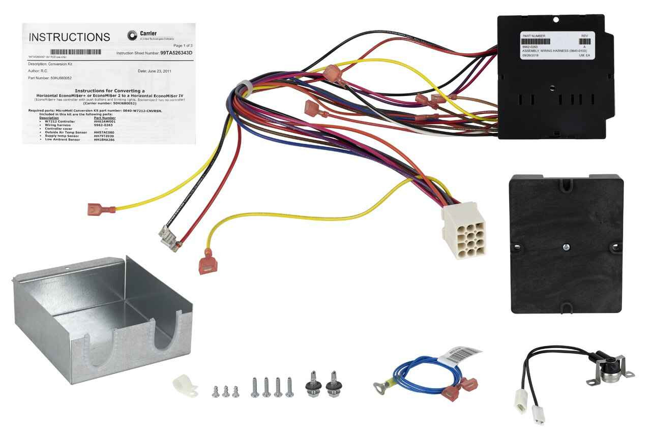 Carrier 50HJ680052 Conversion Kit for Economizer Control Technical