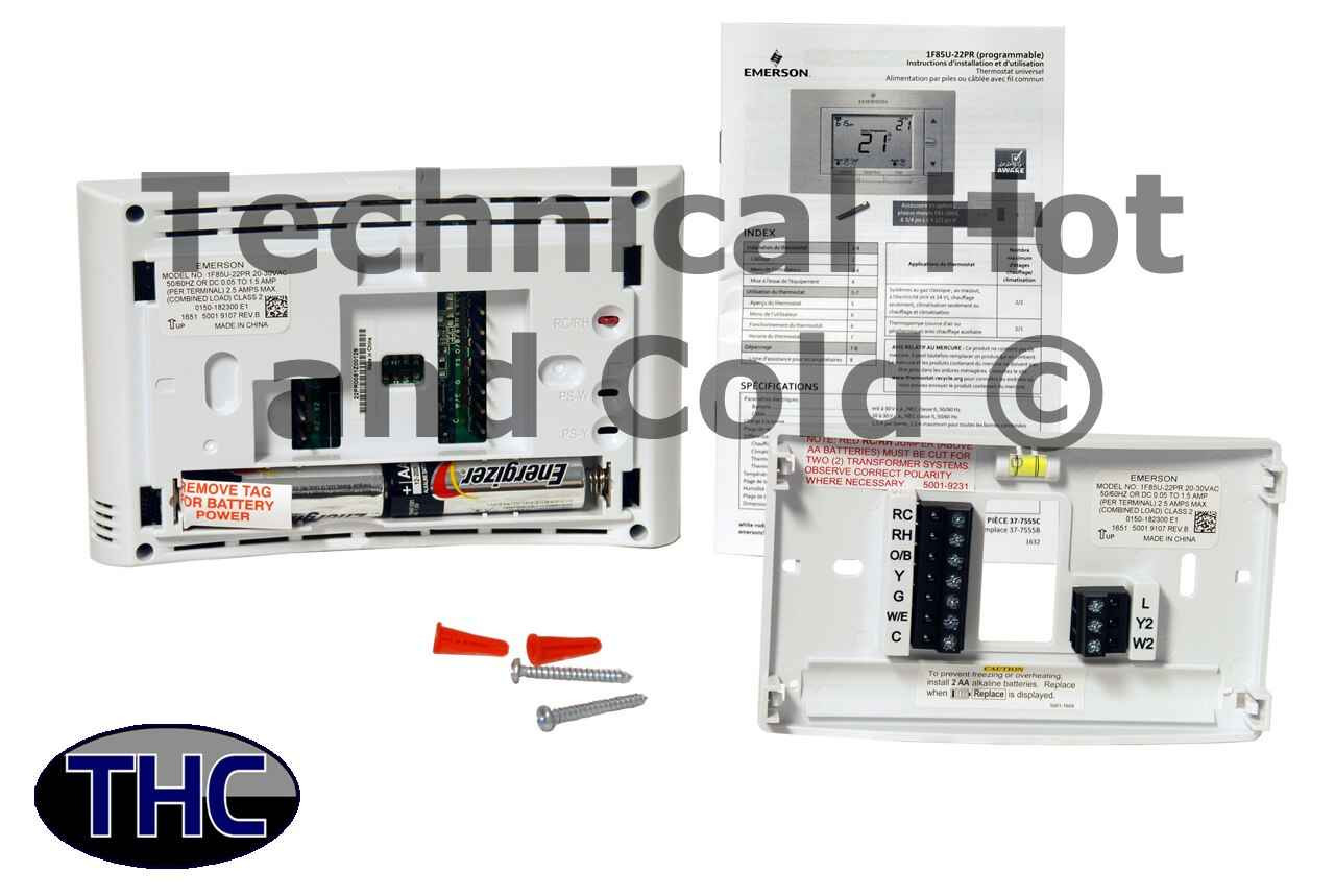 Emerson 1F85U22PR Programmable Thermostat