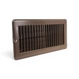 iO HVAC Controls MZR-1004-B-PO Motorized 10 x 04 Zone Register - Brown