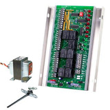 iO HVAC Controls ZP3-HCMS-KIT 3-Zone 2H/2C zone panel with 40VA transformer and duct temp sensor