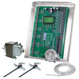 iO HVAC Controls ZP6-ESP-KIT 6-Zone 4H/2C zone panel with ESP, 75VA transformer, 2 duct temp sensors and pressure sensor