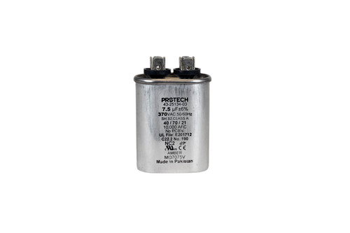 Rheem Ruud 43-25134-03 Capacitor - 7.5/370 Single Oval Image 1