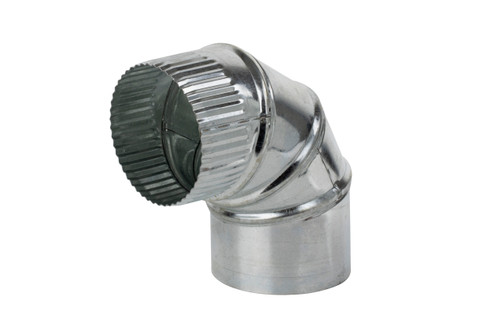 Universal Parts D26-4X90 26 Gauge 4" 90 Elbow Image 1