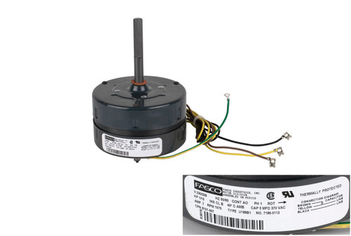 Bard S8101-007 Fan Motor Image 1