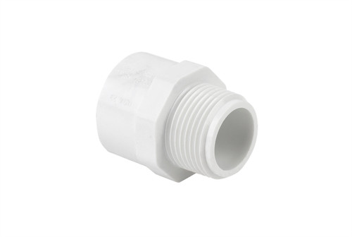 Universal Parts C85003 3/4" PVC Thread to Slip Adapter Image 1