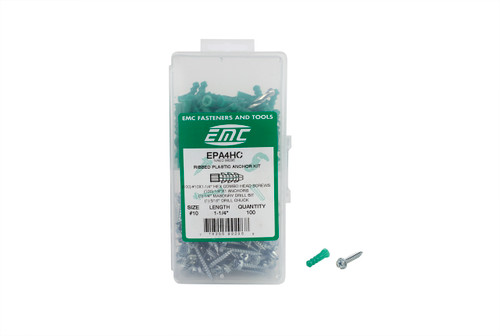 Universal Parts EPA4HC Ribbed Plastic Anchor Kit (100ct) Image 1