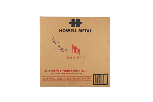 Universal Parts REF-1/4 1/4" Soft Copper Refrigeration Tubing Roll (50ft) Image 1