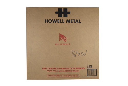 Universal Parts REF-7/8 7/8" Soft Copper Refrigeration Tubing Roll (50ft) Image 1