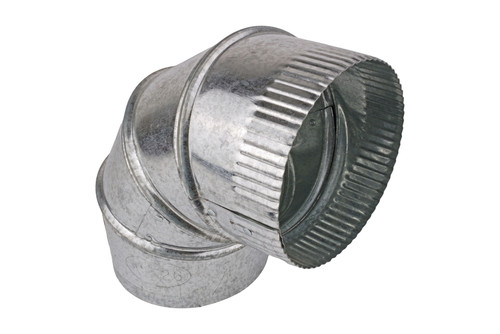 Universal Parts 90526 5" Single Wall 90 Adj 26ga Galv Sheet Metal Round Elbows Image 1