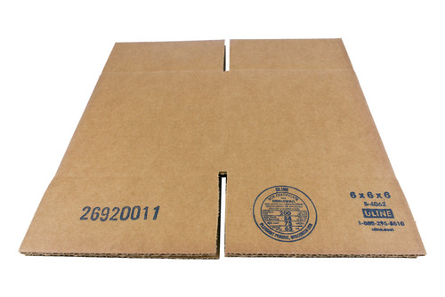 ULine S-4062 Box 6"x6"x6" Image 1