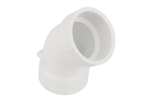 Universal Parts 100344098 1-1/2 in. PVC DWV 45-Degree Hub x Hub Elbow Fitting Image 1