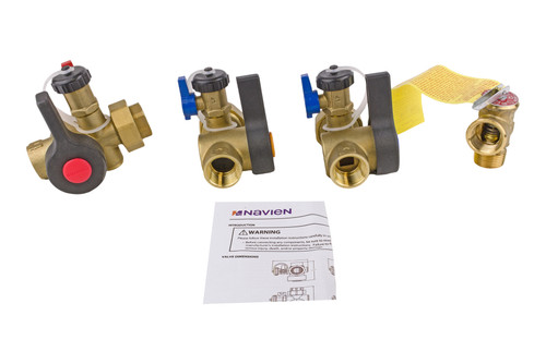 Navien GXXX002140 NPE-A Plumb Easy 3 Valve Set Image 1