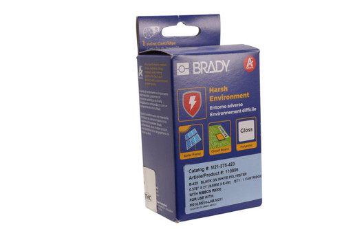Brady M21-375-423 Harsh Environment Polyester Labels