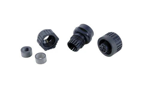 Hirschmann 934127100 CA 6 LD Connector, Black, Socket, Straight, 7 Poles, Female, 230 V AC/DC, 10 A, CA Serie