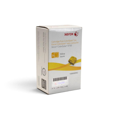 Xerox 108R00992 ColorQube 8700 Yellow Solid Ink Pack, 2 pack