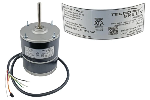 CaptiveAire BMN48-750I1-ES-M52-CA1-E-60-115 Replacement Blower Motor