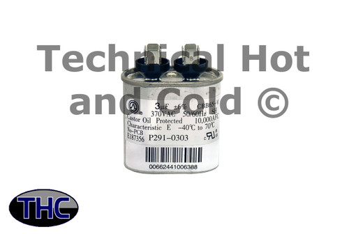 Carrier P291-0303 Single Run Capacitor Image 1